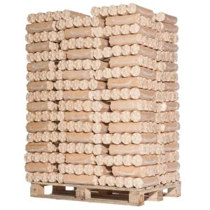 Bûches de Bois Densifié Résineux - Palette 960kg (Haute Performance)